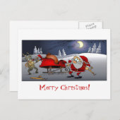 Frohe Weihnachten! Feiertagspostkarte (Vorne/Hinten)