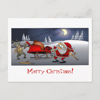 Frohe Weihnachten! Feiertagspostkarte