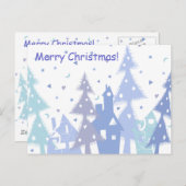 Frohe Weihnachten! Feiertagspostkarte (Vorne/Hinten)