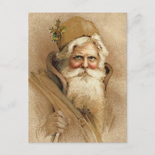 "Frohe Weihnachten" Feiertagspostkarte (Vorderseite)