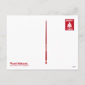 Frohe Weihnachten! Feiertagspostkarte (Rückseite)