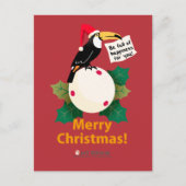 Frohe Weihnachten! Feiertagspostkarte (Vorderseite)