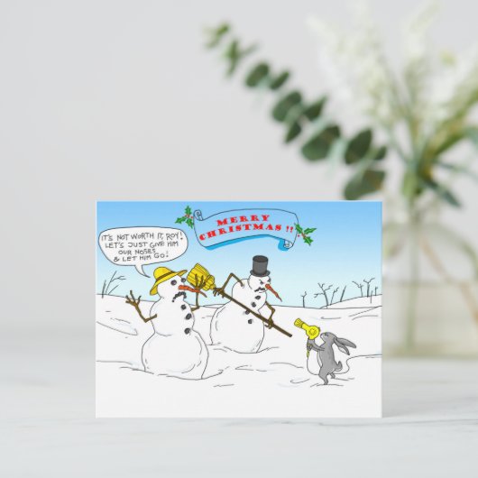 Frohe Weihnachten!! Feiertagspostkarte (Stehend Vorderseite)