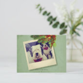 Frohe Weihnachten! Feiertagspostkarte (Stehend Vorderseite)