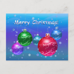 Frohe Weihnachten! Feiertagspostkarte