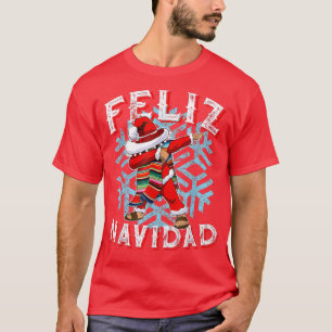 Frohe Weihnachten Feliz Navidad Dabbing Santa T-Shirt