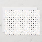 Frohe Weihnachten Feliz Navidad Simple Foto Black (Rückseite)