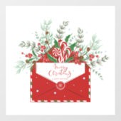 Frohe Weihnachten Fensteraufkleber (Blatt)