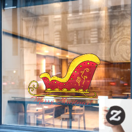 Frohe Weihnachten Fensteraufkleber