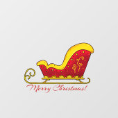 Frohe Weihnachten Fensteraufkleber (Blatt)