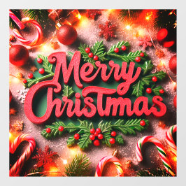 Frohe Weihnachten Fensteraufkleber