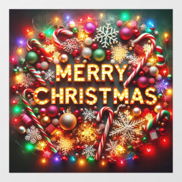 Frohe Weihnachten Fensteraufkleber