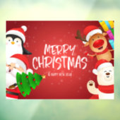 "Frohe Weihnachten" Fensteraufkleber (Blatt 3)