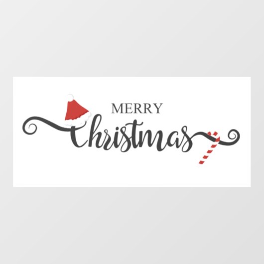 Frohe Weihnachten  Fensteraufkleber (Blatt)