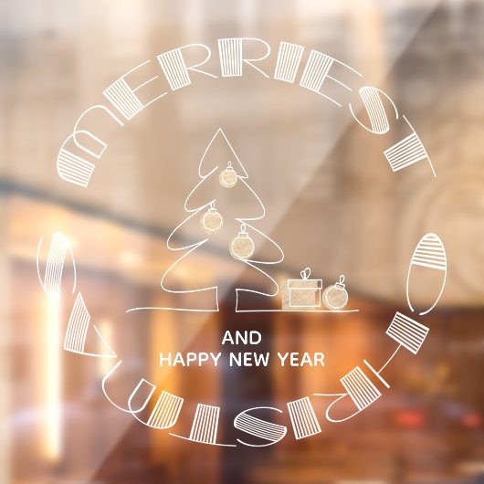 Frohe Weihnachten Fensteraufkleber (Blatt 2)