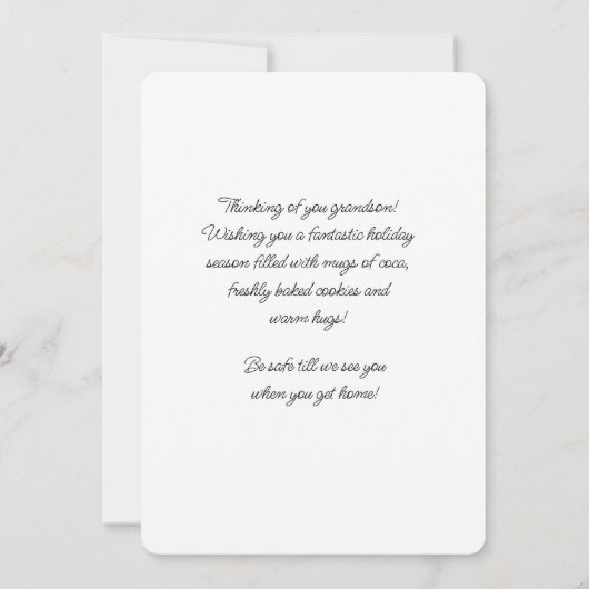 Frohe Weihnachten Fernfahrer Grandson (Rückseite)