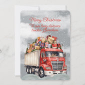 Frohe Weihnachten Fernfahrer Grandson (Vorderseite)