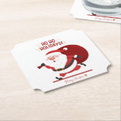 Frohe Weihnachten - festes Papier Untersetzer Desi (angewinkelt)