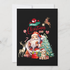 Frohe Weihnachten Festival 2024 Santa Einladung