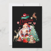 Frohe Weihnachten Festival 2024 Santa Einladung (Rückseite)