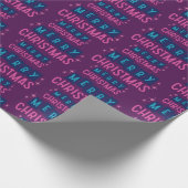 Frohe Weihnachten festlich dunkler Hintergrund Nah Geschenkpapier (Ecke)