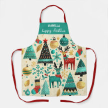 Frohe Weihnachten - Festliche Bäume und Rentiere