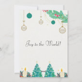 Frohe Weihnachten festliche niedliche moderne Kart (Rückseite)