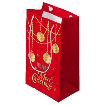 Frohe Weihnachten Festliche rote und goldene Ornam