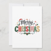 Frohe Weihnachten Festliche Typografie-Design (Vorderseite)