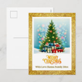 Frohe Weihnachten | Festlicher Baum & Geschenke Fe (Vorne/Hinten)