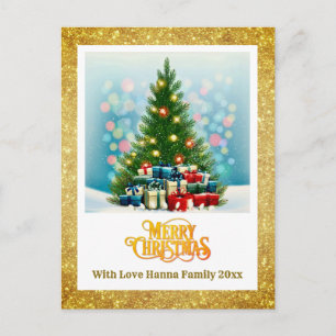 Frohe Weihnachten Festlicher Baum & Geschenke Fe