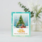 Frohe Weihnachten | Festlicher Baum & Geschenke Fe (Stehend Vorderseite)