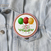 Frohe Weihnachten, festliches Design, Button (Beispiel)