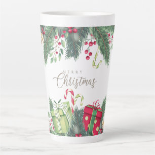 Frohe Weihnachten Festliches Geschenk Feiertagsdes Milchtasse