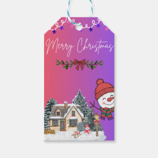 Frohe Weihnachten Festtag Geschenkanhänger