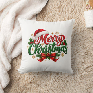 Frohe Weihnachten Festtags-Kissen Kissen