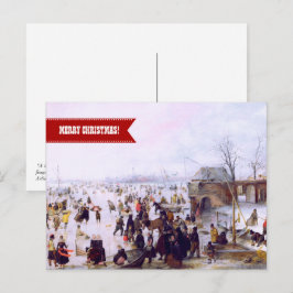 Frohe Weihnachten. Fine Art Christmas Feiertagspostkarte