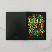 Frohe Weihnachten Firmengrüße Gold (Äußere Ablage)