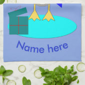 Frohe Weihnachten Fischen Pinguin Custom Handtuch (Gefaltet)