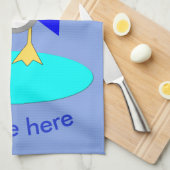 Frohe Weihnachten Fischen Pinguin Custom Handtuch (Viertel Falte)