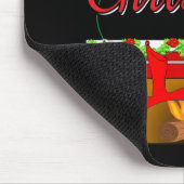 Frohe Weihnachten Fischer Strumpf Mousepad (Ecke)