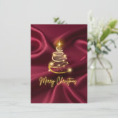 Frohe Weihnachten Flache Weihnachtskarte (Stehend Vorderseite)