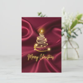 Frohe Weihnachten Flache Weihnachtskarte