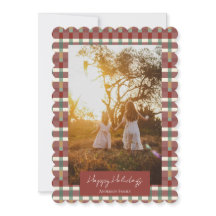 Frohe Weihnachten Flache Weihnachtskarte