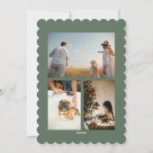 Frohe Weihnachten Flachkarte (Rückseite)