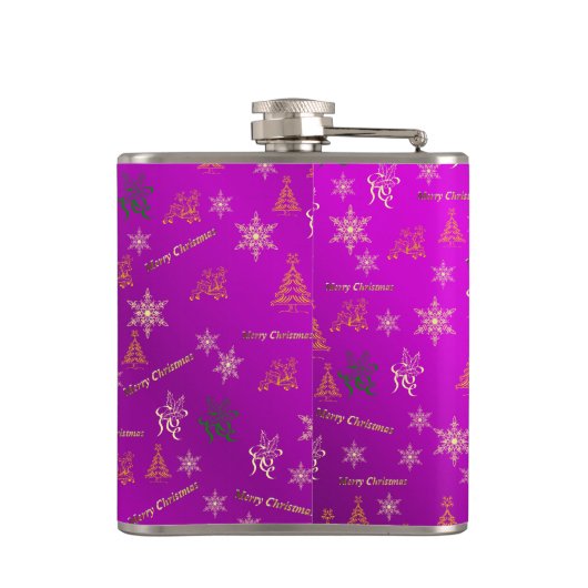 frohe Weihnachten Flachmann (Rückseite)