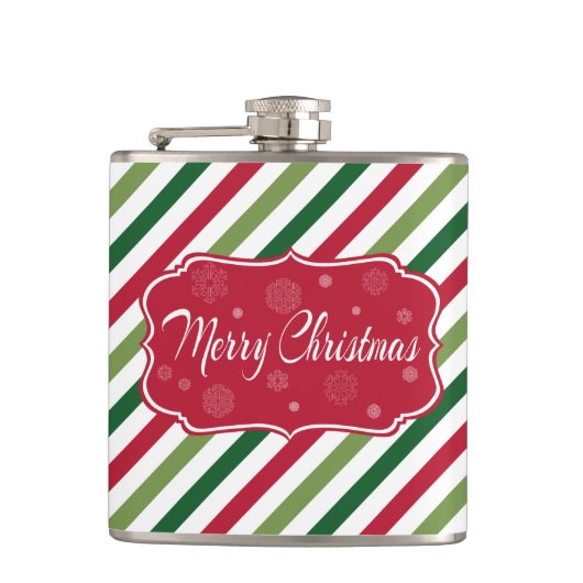 Frohe Weihnachten Flachmann (Vorderseite)