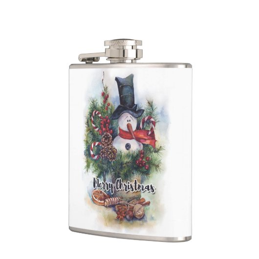 Frohe Weihnachten Flachmann (Links)