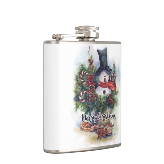 Frohe Weihnachten Flachmann (Rechts)