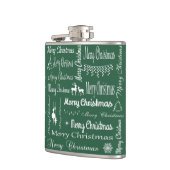 Frohe Weihnachten Flachmann (Links)